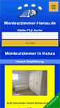 Mobile Screenshot of monteurzimmer-hanau.de
